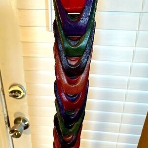 Charter Club Multicolor Women’s Woven Genuine Leather Belt Size M New With Tag